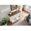 Commode 7 tiroirs pour chambre à coucher avec base en bois et bordure en bois, commode rustique en bois, commode de rangement pour chambre à coucher, salon