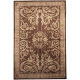 Hand-Knotted High-Quality Brown Area Rug