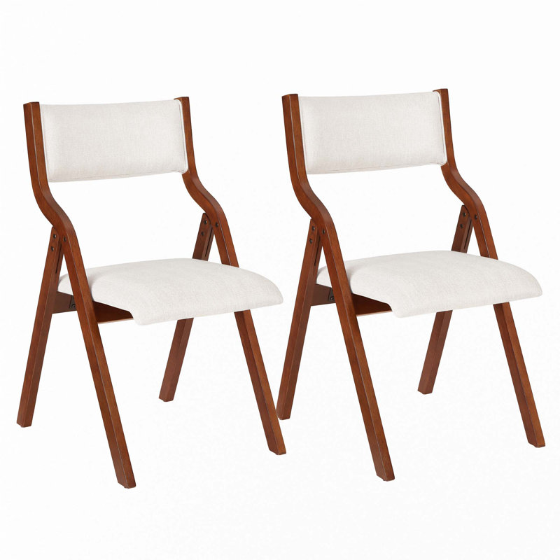 Chaise pliante, Blanc, crème