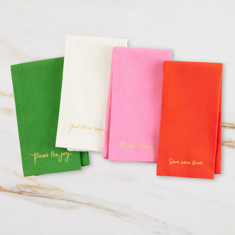 Loop And Dot 100% Cotton Square Napkin