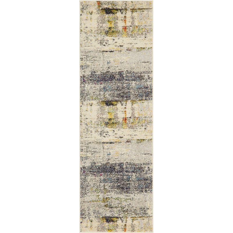 Keimar Washable Abstract Indoor Rug, Runner 2'2" x 6'9"