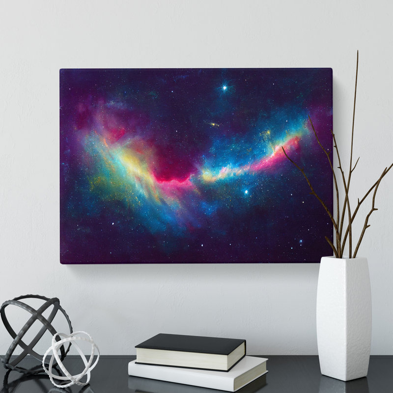 Neon Galaxy Vol.3 - Wrapped Canvas Print