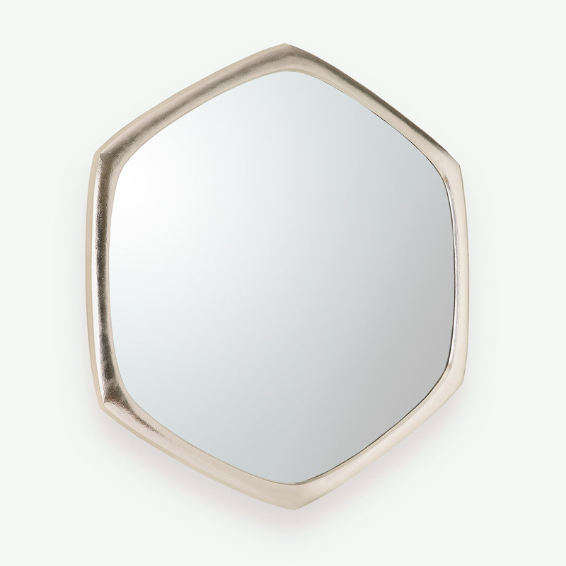 Hudson Hexagon Metal Mirror