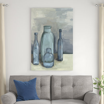 «Still Life with Bottles I» par Melissa Wang, reproduction d'art sur toile