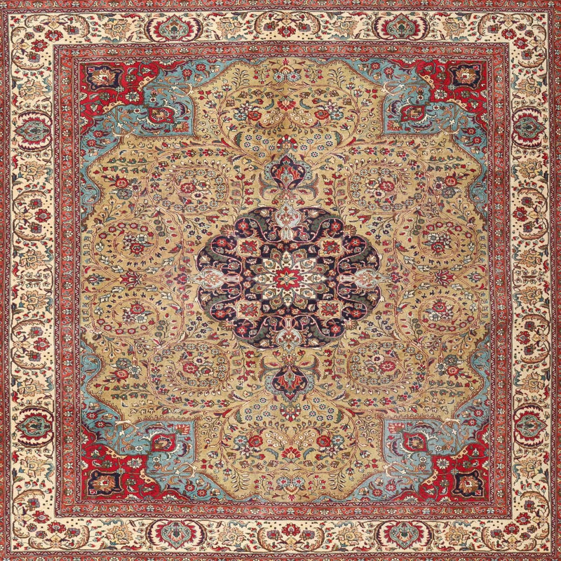 Oriental Indoor Rug, Round 5'