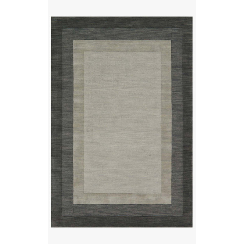 Tapis en laine touffeté à la main Keifer, Rectangle 5 pi x 7 pi 6 po