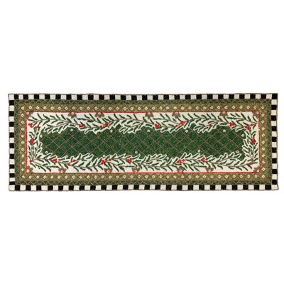 Ison Mosaic Forest Beaded Table Runner