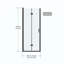 Panneau de douche pivotant en verre trempé Pivot Bifold-124566396