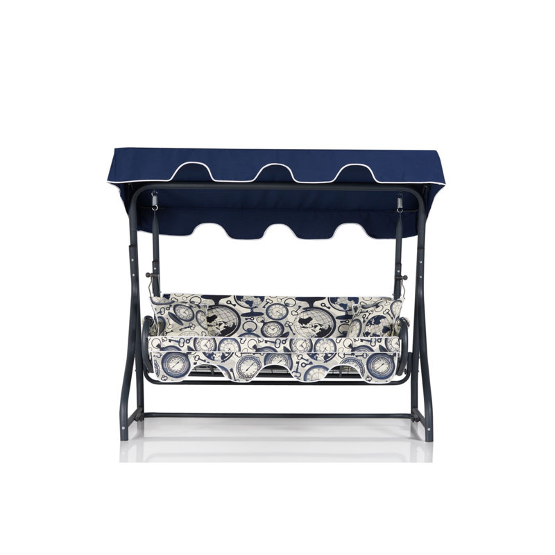 Laughlin 3 Person Porch Swing with Canopy