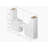 Disar 120'' Double Bathroom Vanity With Desk Linen Tall Cabinet Dovetail Solid Wood Drawer Carrara Quartz Top-111107835