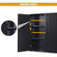Armoire de rangement murale avec tablette réglable, double porte et 3 niveaux-714542537