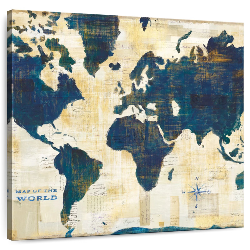 Antique World Map Collage II