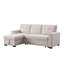 Canapé-lit modulaire réversible en tissu tissé l 84,5 po Lucca II-121104713