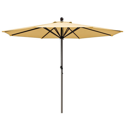 Patio Parasol 10 pi 8 baleines poulie pour table de jardin Parasol cour extérieur piscine terrasse café marché avec évent
