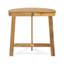Outdoor Half-Round Folding Acacia Wood Bistro Table, Natural-1952826249