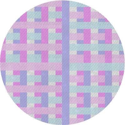 Tapis rose à motif écossais Kiely