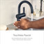 Robinet de lavabo pour salle de bain à poignée simple avec drain Moen Flara Motionsense Wave-73783575