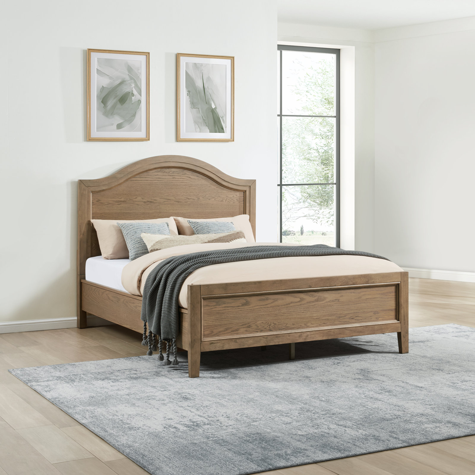 Bartlett Bed, Brown, Queen