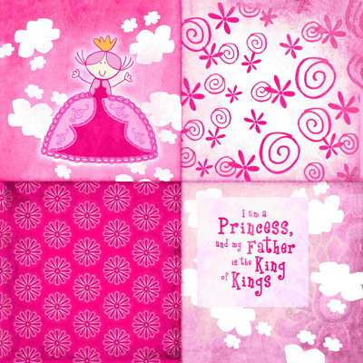 «I Am a Princess», impression sur toile tendue