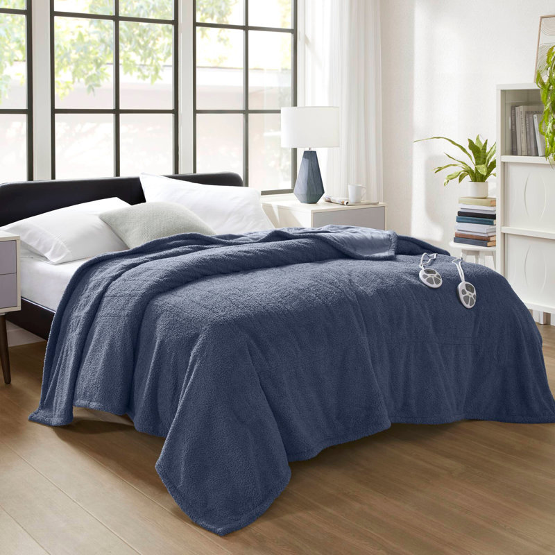Rust Warm Blanket, Twin, Navy