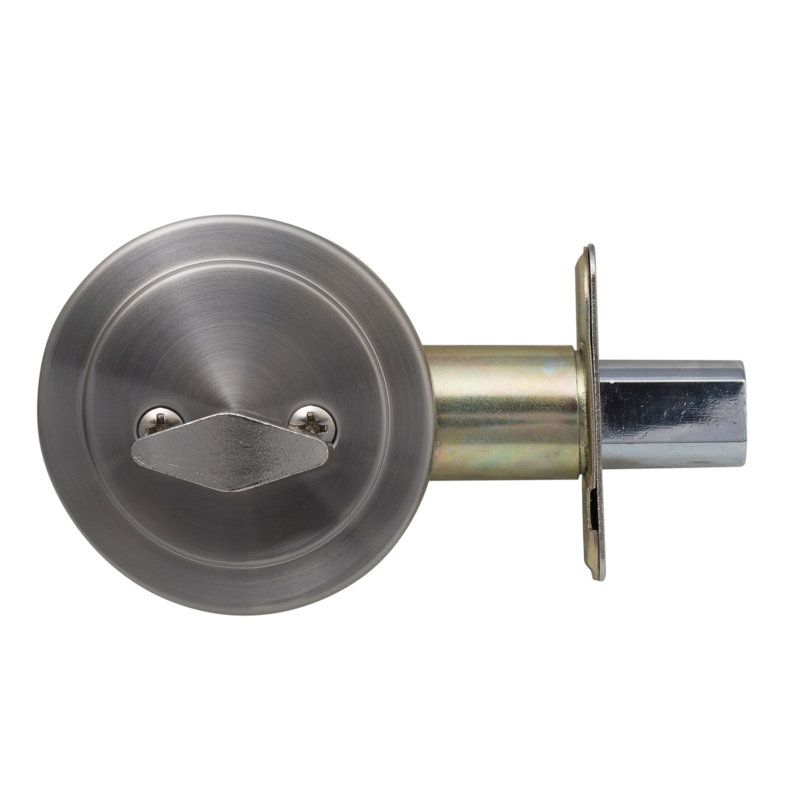 Pêne dormant à une face, Nickel satiné
