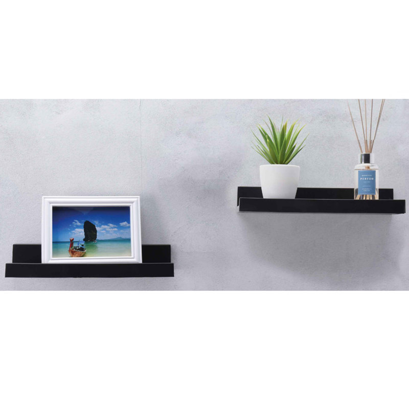 Floating Shelf, 31cm H x 11cm W x 8cm D, Black