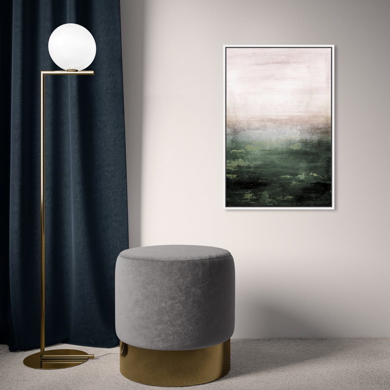 «Abstract Mossy Sailing», reproduction d'impression, Toile blanche encadrée, H 24 po x l 16 po x P 1,5 po