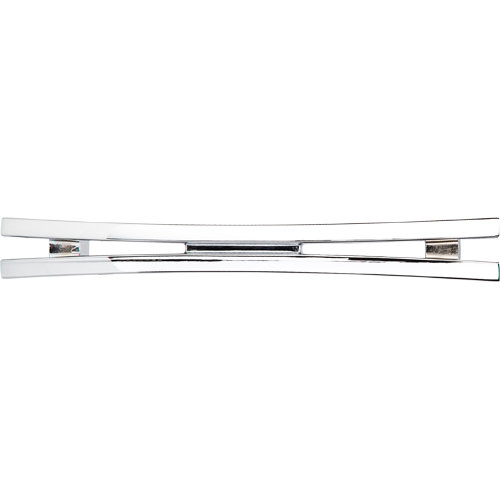 Flared 5" Center to Center Bar pull, Polished Chrome
