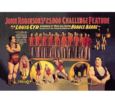 John Robinson's $25,000 Challenge Feature Vintage Advertisement