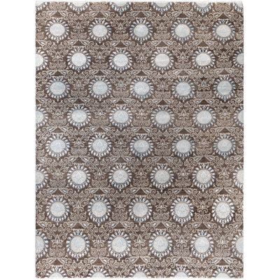 Overdyed One-of-a-Kind 9' 1" X 11' 10" Hand Knotted Area Rug
