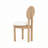 Thaddeus Mid-Century Modern Fabric Upholstered Round Back Dining Chairs With Rubberwood Frame-1464818127