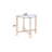 Glass Top End Table
