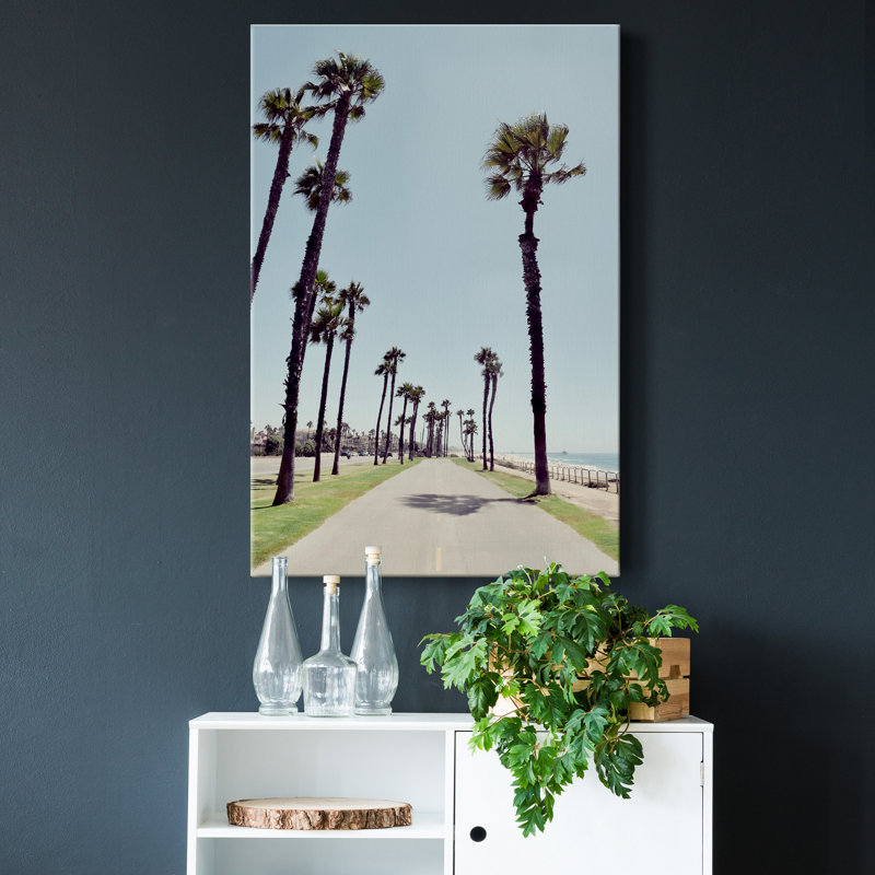 Path to Huntington Beach - reproduction de photo sur toile tendue, H 18 po x l 12 po x P 1 po