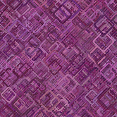 Tapis décoratif marron géométrique