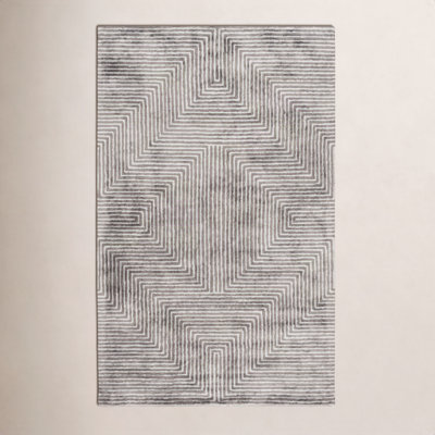 Balos Hand-Tufted Geometric Viscose Rug