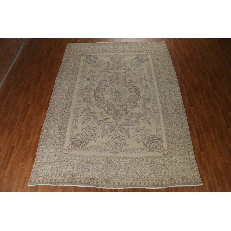 Tapis persan vieilli Tabriz 10 x 13