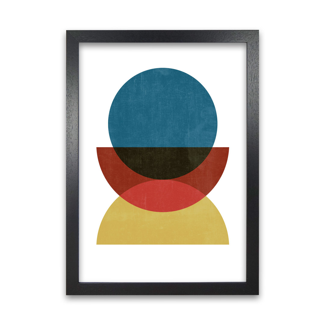 Retro Colourful - Graphic Art Print on Paper