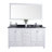 Mariário 60'' Double Bathroom Vanity with Marble Top-1303037254-1303037250