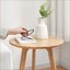 Table basse en bois de chêne massif pour petits espaces, compacte et polyvalente pour le salon / la chambre à coucher