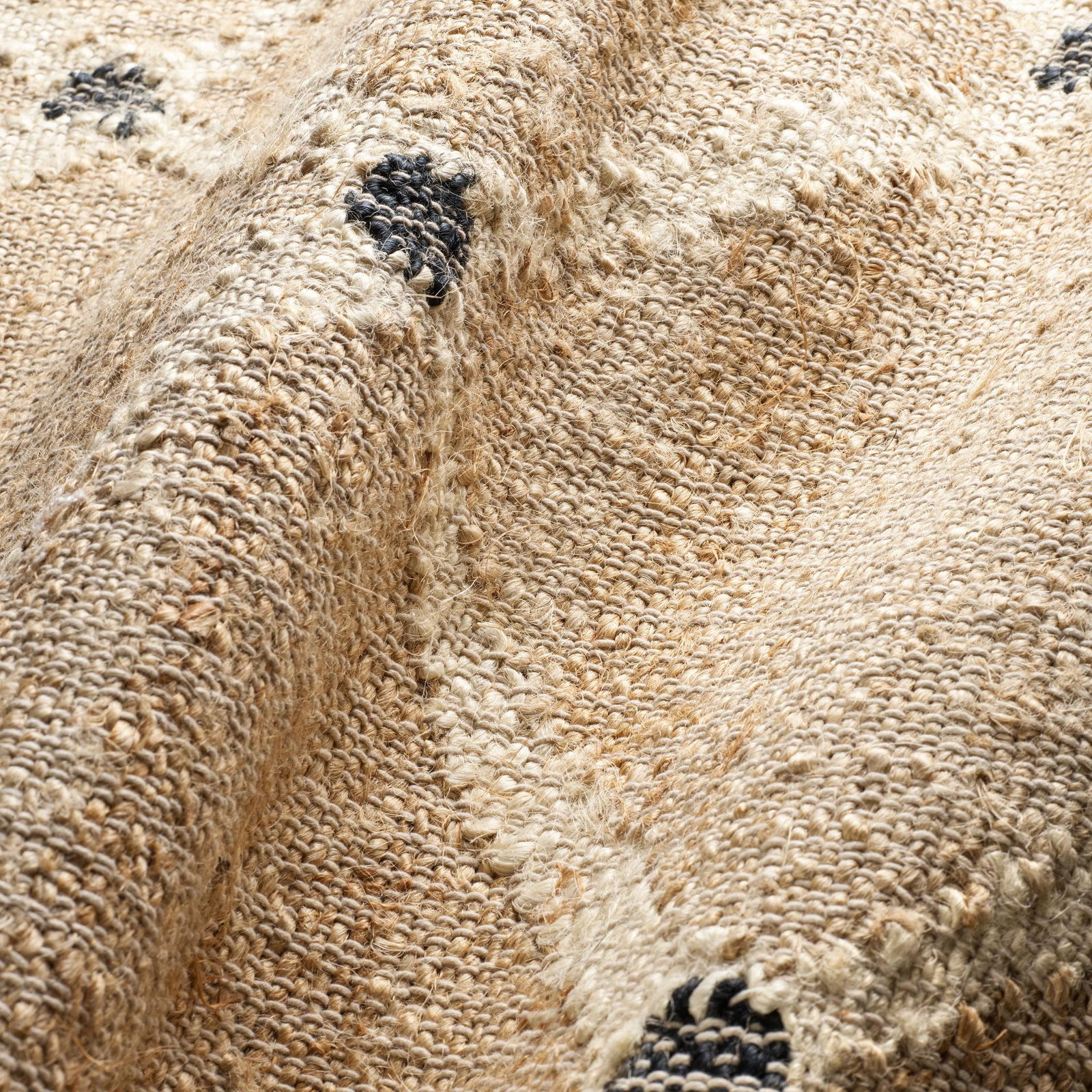 Kali Natural Handwoven Jute Rug, Rectangle 3' x 5', Natural