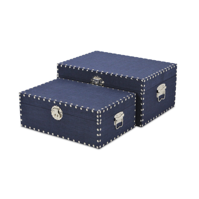 Grajeda 2 Piece Wooden Set, 8" H x 17.75" W x 12" D