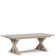 Lana Trestle Dining Table Set With Dining Bench And Armchairs
