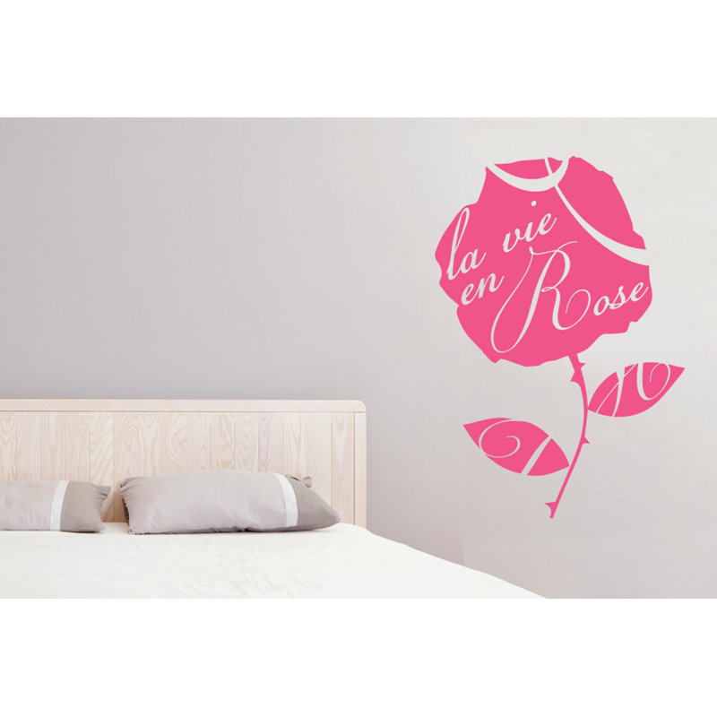 Plants & Flowers Wall Decal, Pink, Large