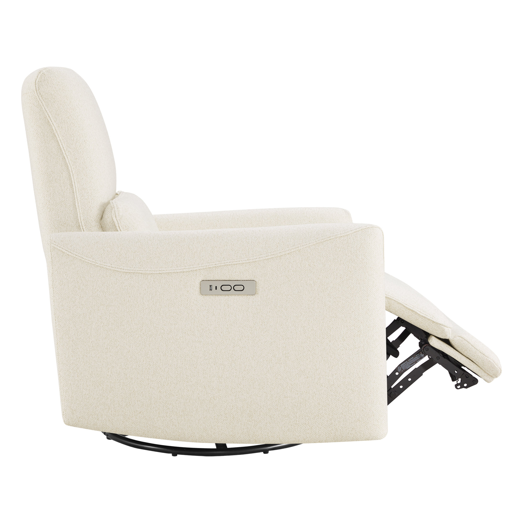 Swivel Power Recliner, Beige