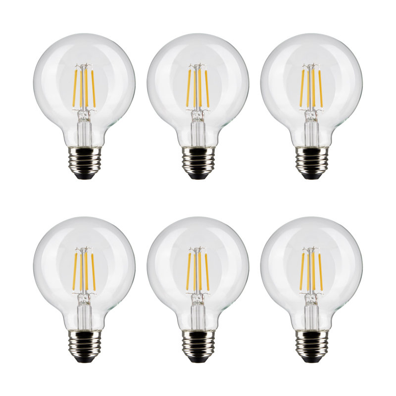 6 watts (60 watts équivalents), DEL G25, ampoule à intensité variable, culot E26 / moyen (standard), 5000 K
