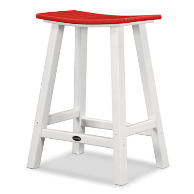 POLYWOOD® Contempo Saddle Counter Stool