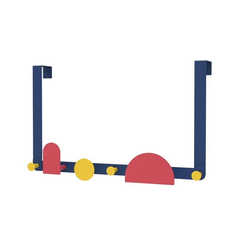 Iron Seamless Over-The-Door Hook Rack