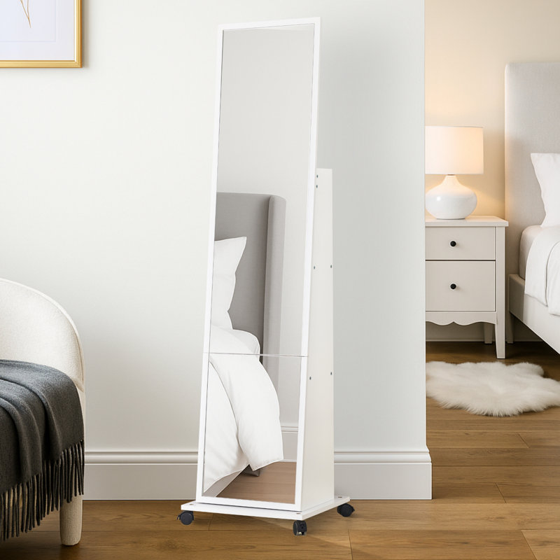 Miroir pleine grandeur avec rangement