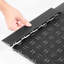 Ensemble de bordure de transition pour planchers de garage pour homme, robuste PP à emboîtement modulaire et antidérapant