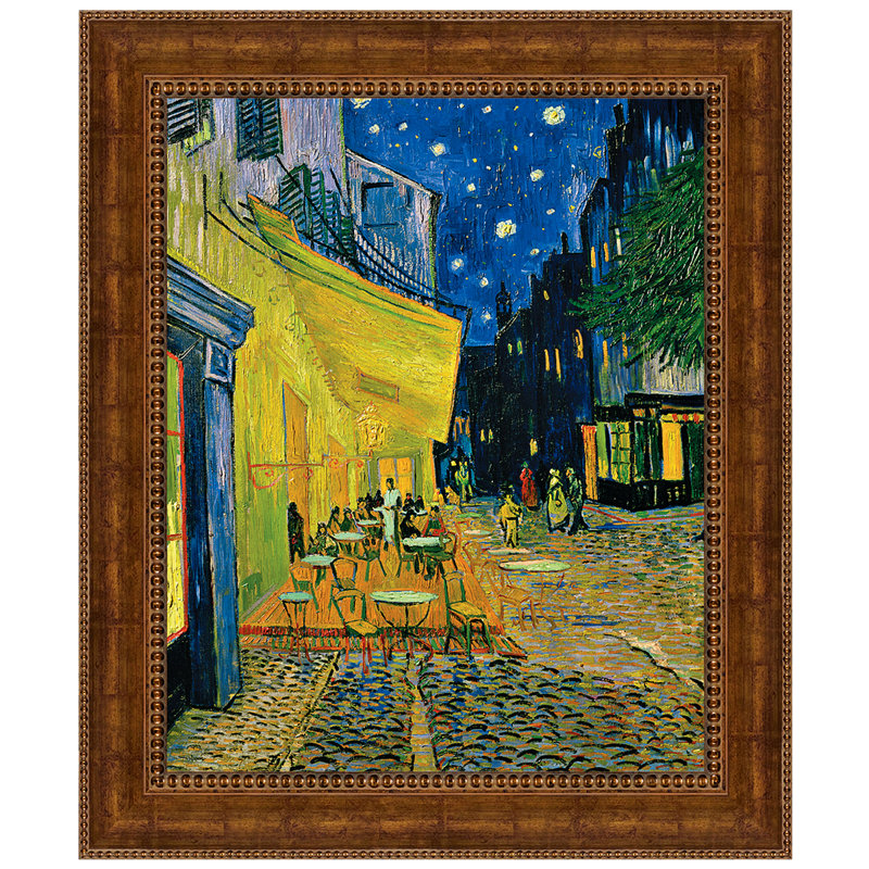 «Cafe Terrace on the Place du Forum, 1888» par Vincent van Gogh, reproduction d'art sur toile